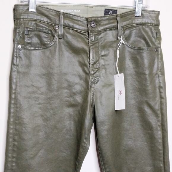 AG Farrah Skinny Ankle Leatherette - Sz 31R - NWT - Picture 2 of 14